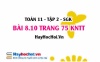Bài 8.10 trang 75 Toán 11 tập 2 Kết nối tri thức: Xác suất trong thống kê giáo dục